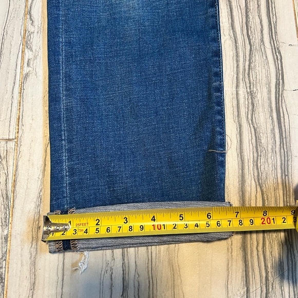 BKE Cropped Distressed Blue High-Rise Skinny Jeans - Picture 9 of 14